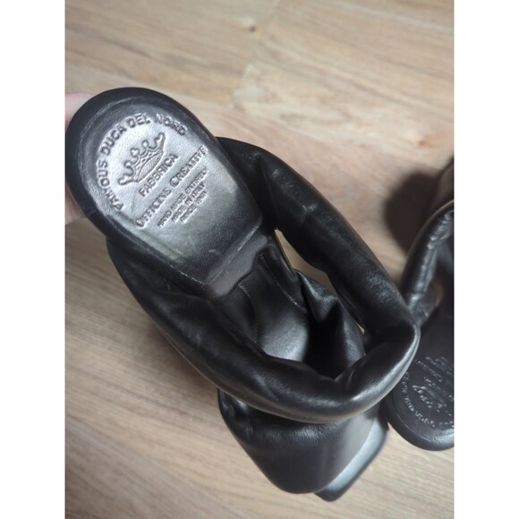 Officine Creative Padded Black Leather Covered Heel Slip On - Picture 6 of 16